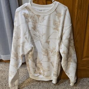 Comfrt White Oak Camo Crewneck - White/Beige